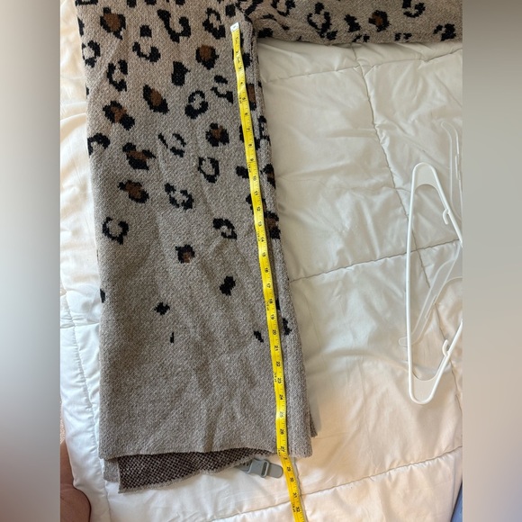 Nine West Brown and Black Leopard Print Cardigan Sweater, XXL - Picture 8 of 8